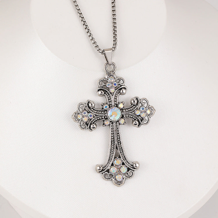 Wholesale Titanium Steel  Cross Necklace  Hip-Hop All-Match Pendant Necklaces