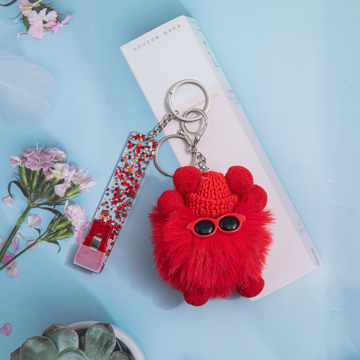 Wholesale ATM Contactless Card Reader Long Nail Card Reader Pom Keychain ACC-KC-JinHao006