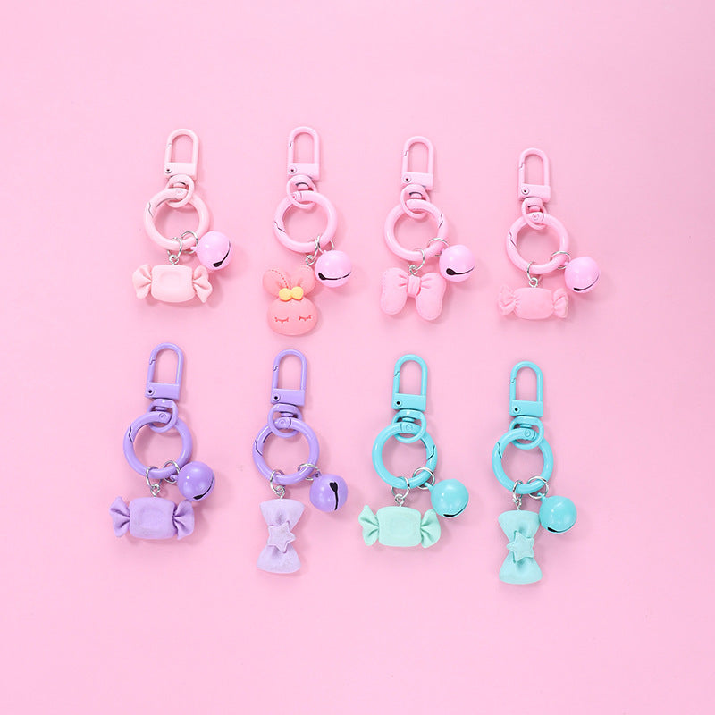 Wholesale Resin Candy Colored Bow Keychain ACC-KC-HuiMei005
