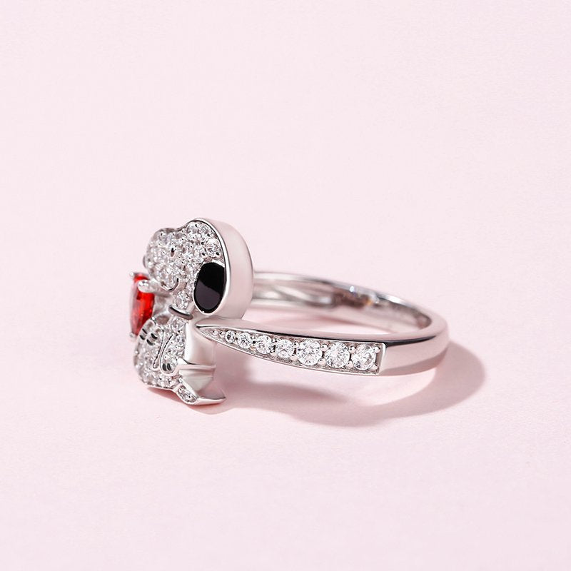 Wholesale Cute  Ring Electroplated Dot Design Boutique Resale Jewelry Accessory