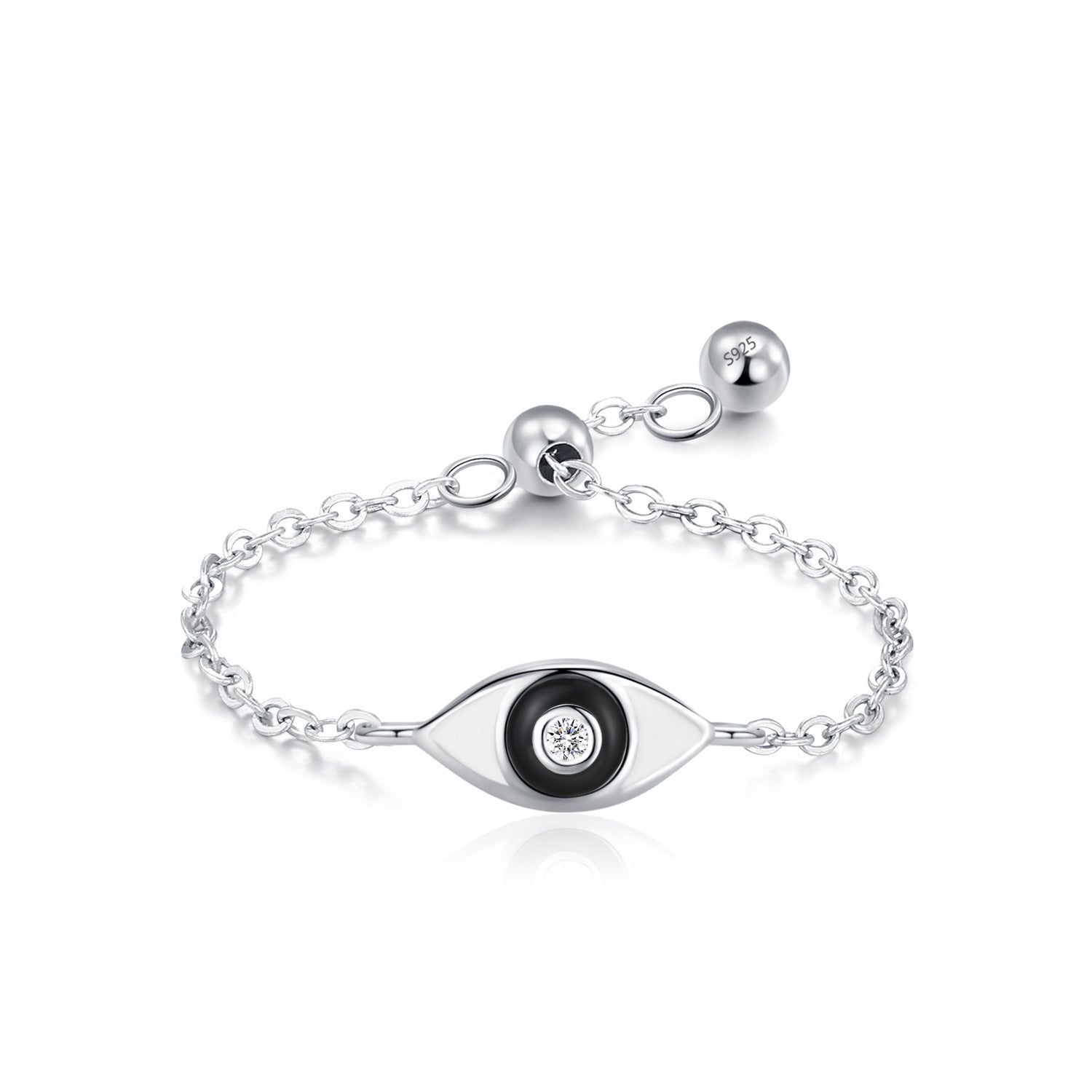 Wholesale S925 sterling silver evil eye ring