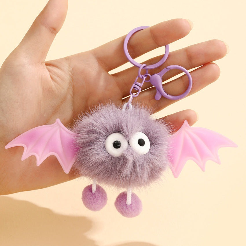 Wholesale  Plush Bat Bag Pendant Keychain Cute Decorative Accessory