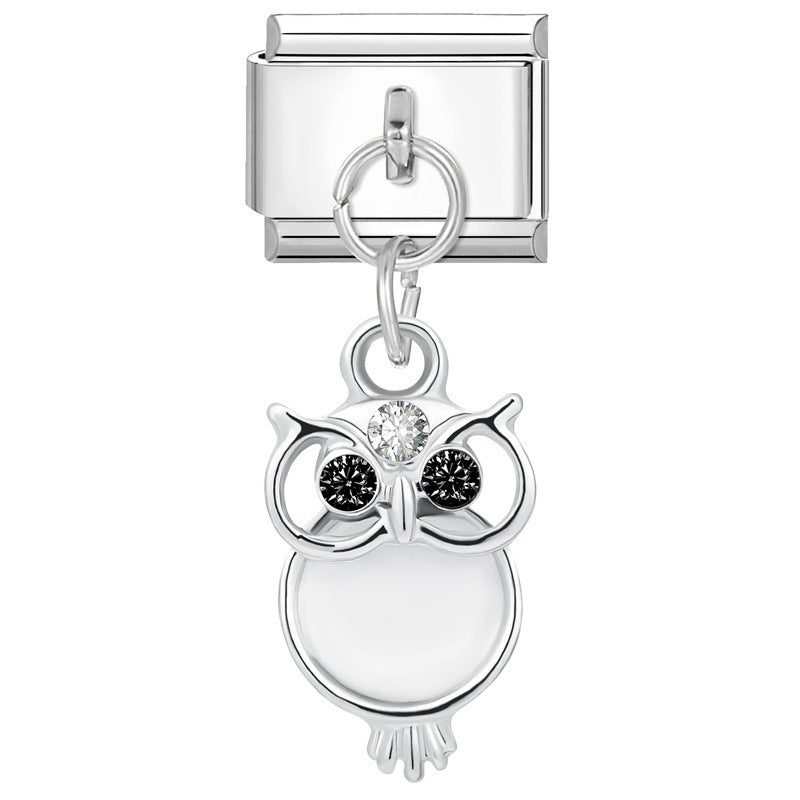 Wholesale Italian Charm Bracelet 9mm DIY Splicing Cute Creative Stainless Steel Composable Bracelet