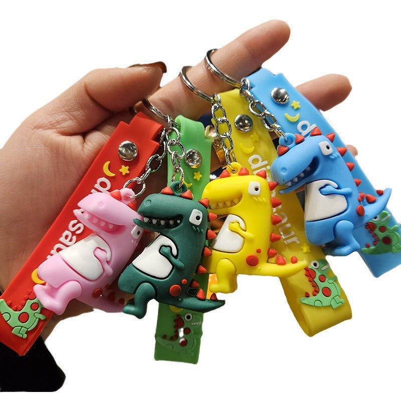 Wholesale Cartoon Dinosaur PVC Soft Keychains Cute Keychain ACC-KC-YiZhuo004