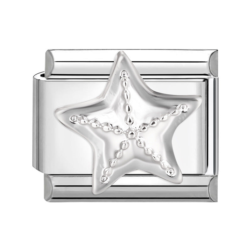 Wholesale 9mm Italian Charm Starter Bracelets DIY Butterfly Heart Stainless Steel Composable Bracelet