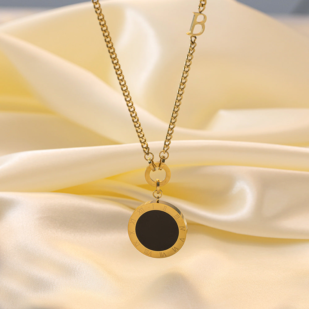 Wholesale Light Luxury Stainless Steel Necklace ACC-NE-Qinji004