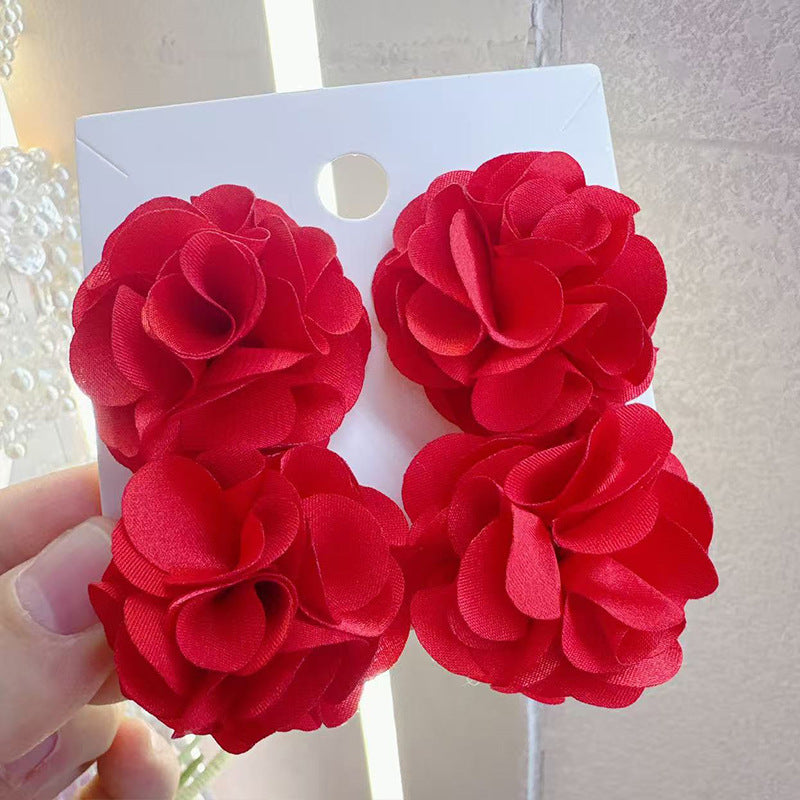 Wholesale Flower Tassel Acrylic Earrings Stylish Fashion Accessory for Boutique Resale