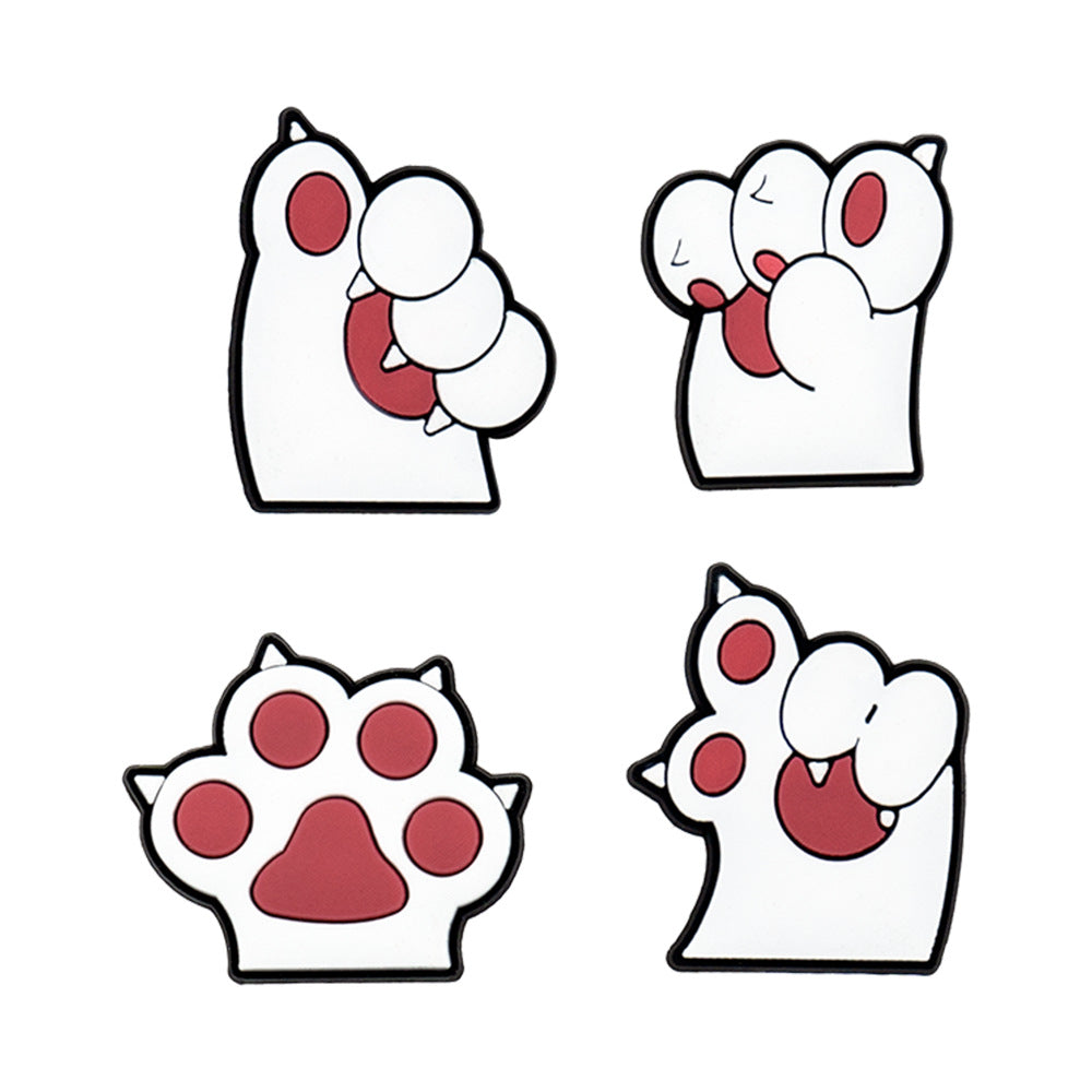 Wholesale 100pcs Random Cat Claw Shoes Accessories Shoes Charms