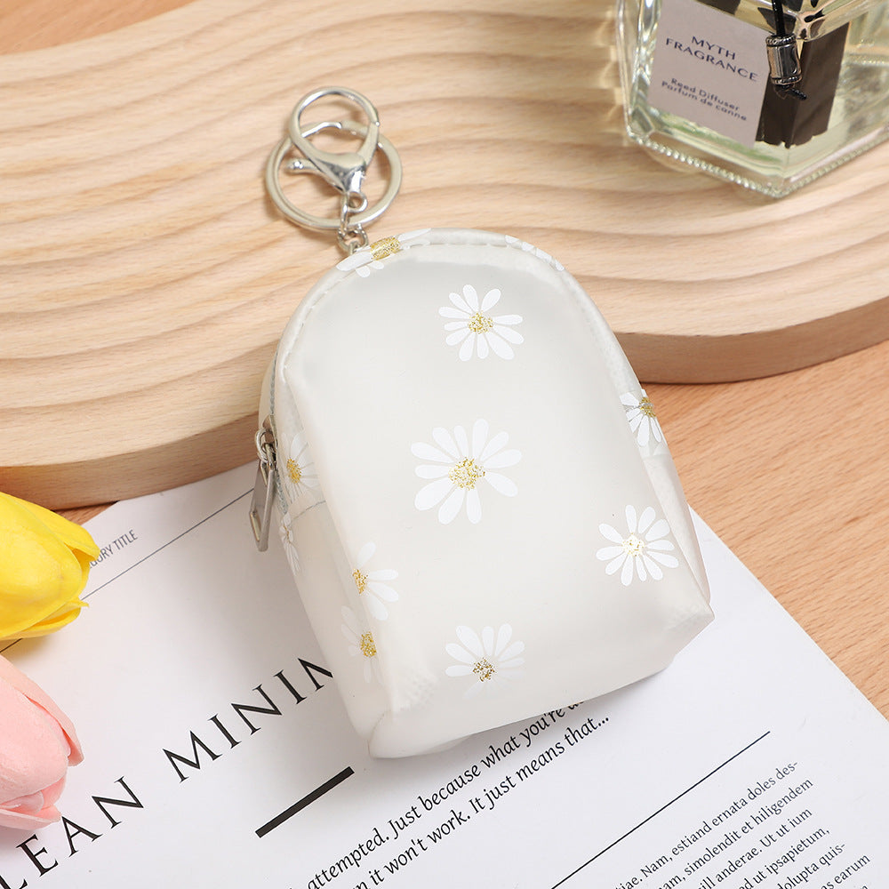 Wholesale Daisy Mini PU Coin Purse Keychain Keychain Wallet ACC-KC-GuoRan007