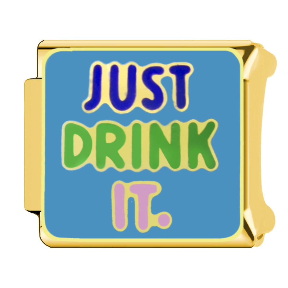 Wholesale 9mm Italian Charm Starter Bracelets DIY square Single Section Creative Stainless Steel Composable Bracelet