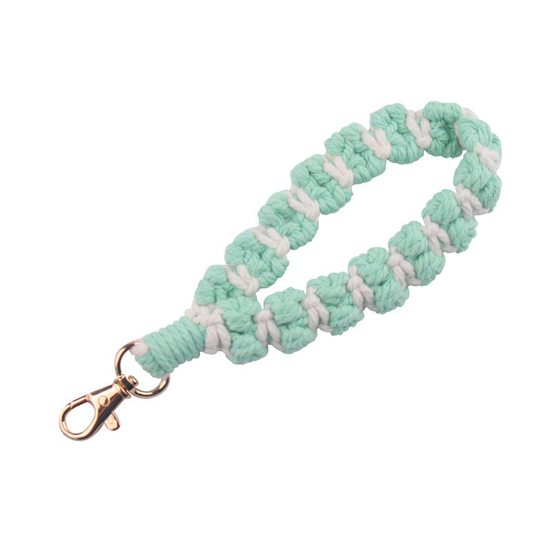 Wholesale Hand Woven Cotton Rope Lanyard Keychain ACC-KC-GuangTian080