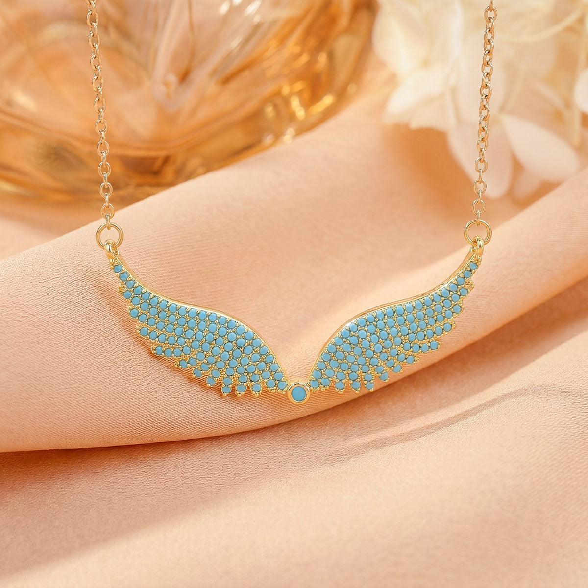 Wholesale Maple Leaf Choker Necklace Titanium Steel Copper Gold Plated Zircon Jewelry Accessory