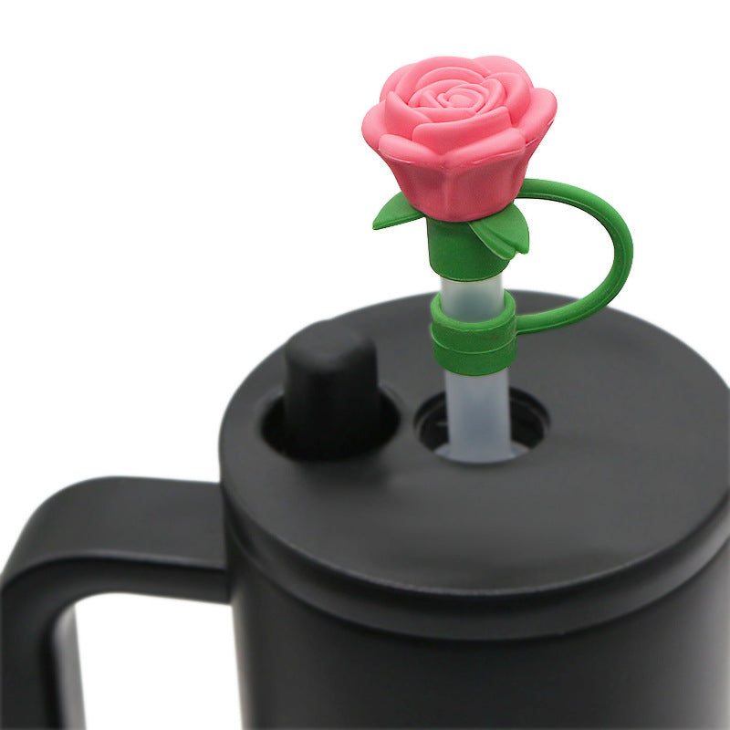 Wholesale Silicone Straw Cap 10Mm Decorative For Cup Trendy DIY Accessory Straw Tube Cap