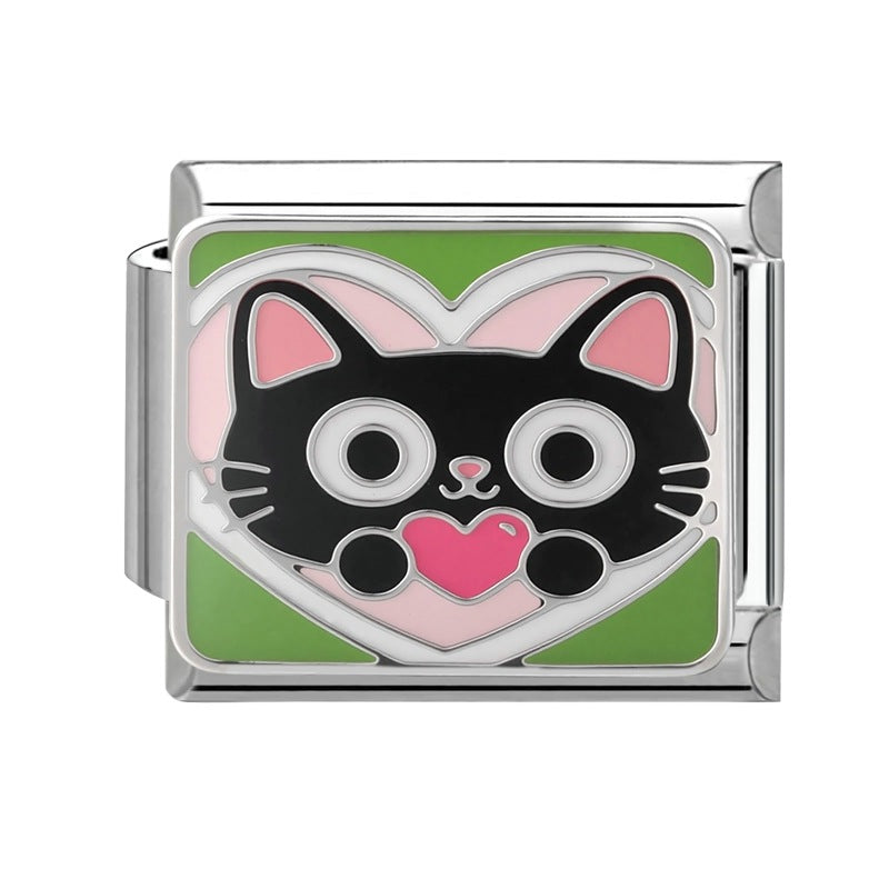 Wholesale 9mm Italian Charm Starter Bracelets DIY Cute Pet Series Stainless Steel Composable Bracelet