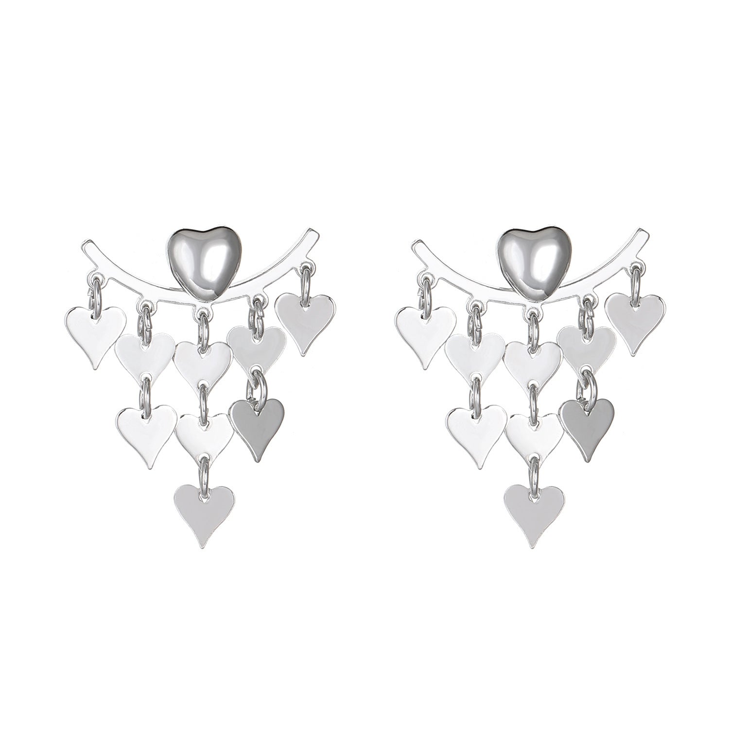 Wholesale Alloy geometric long hollow earrings