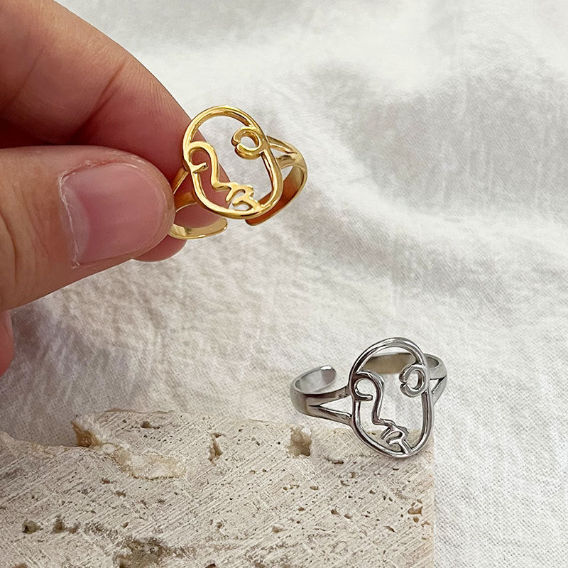 Wholesale stainless steel open facial makeup ring