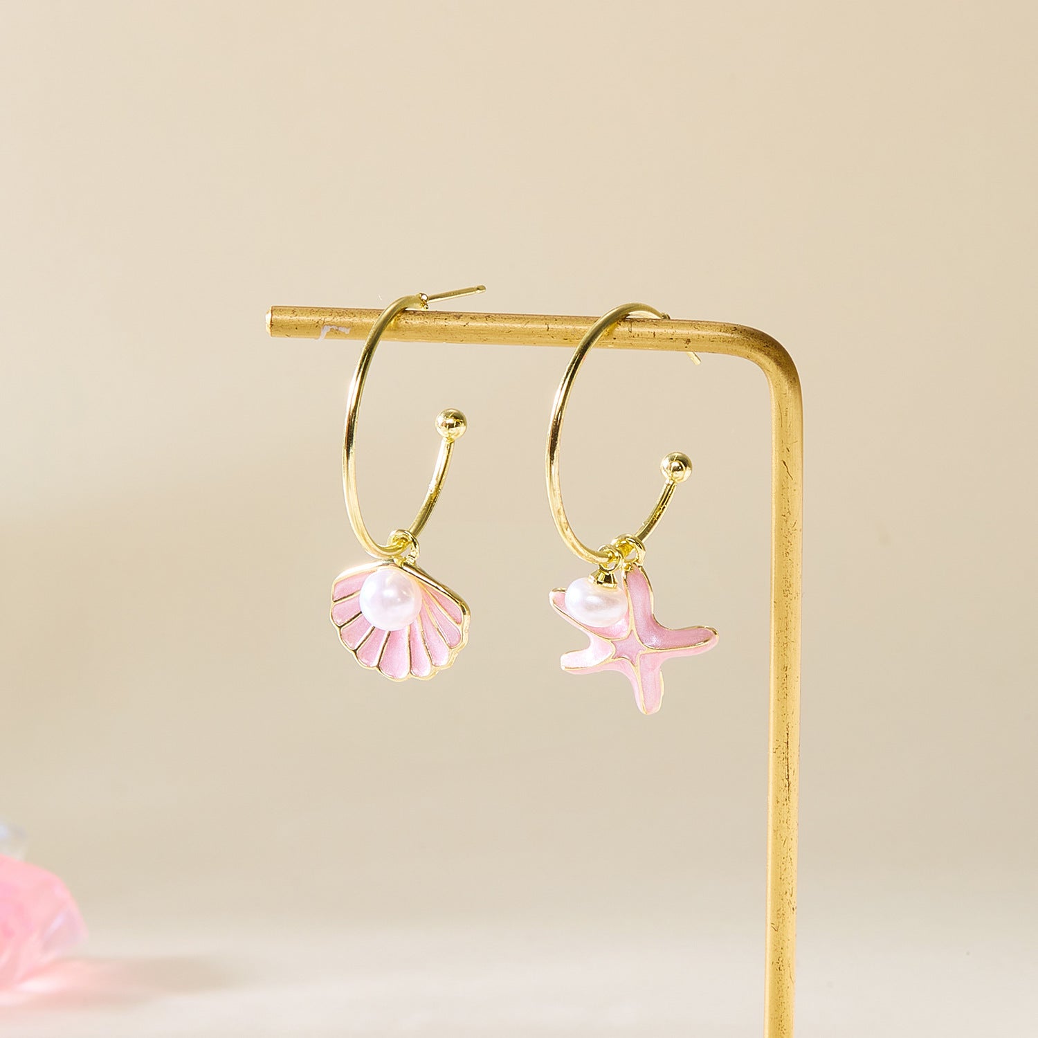 Wholesale Starfish Shell Summer Earrings