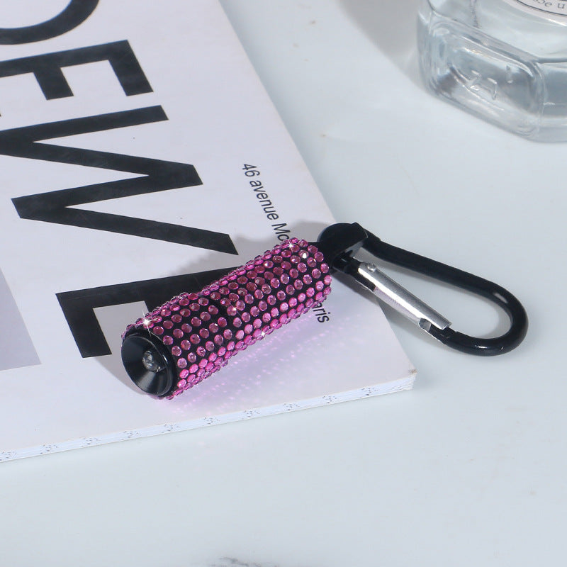 Wholesale Diamond Mini Flashlight Keychain ACC-KC-RuiJie008