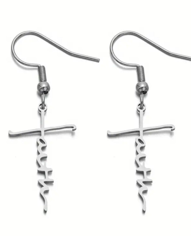 Wholesale stainless steel long heart necklaces earrings