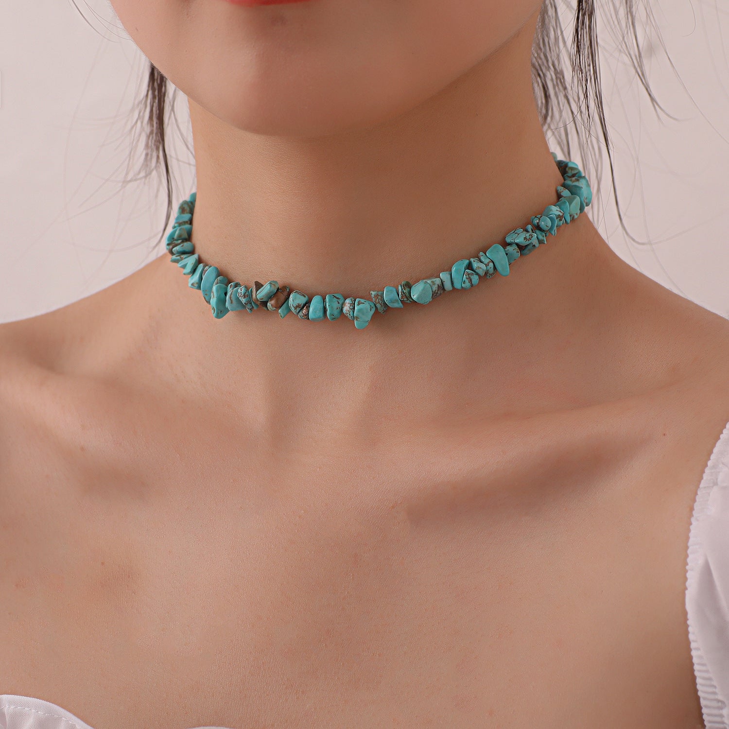 Wholesale Irregular Turquoise Necklace