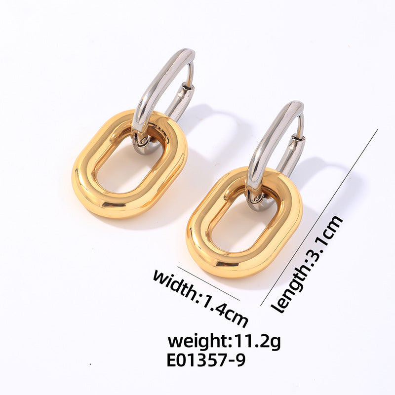 Wholesale Stainless Steel Earrings Toggle Love Earrings ACC-ES-MOXI004