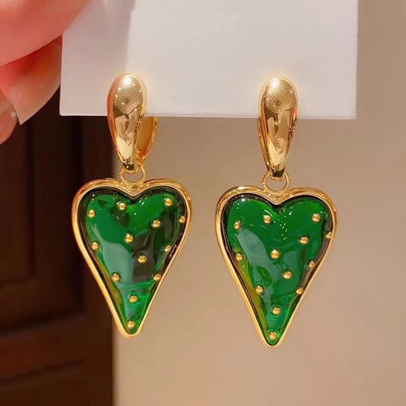 Wholesale Personalized  heart-shaped strawberry earrings