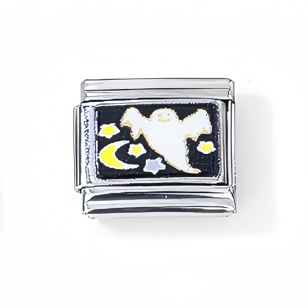 Wholesale 10pcs Italian Charm Bracelet 9mm DIY Splicing English Star Moon Stainless Steel Composable Bracelet