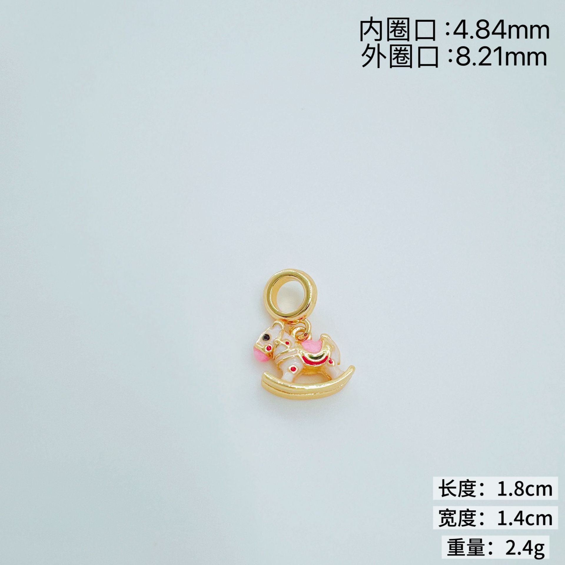 Wholesale  Goldfish Pony Pendant Necklace Gold Plated Fashion Jewelry Accessory for Women