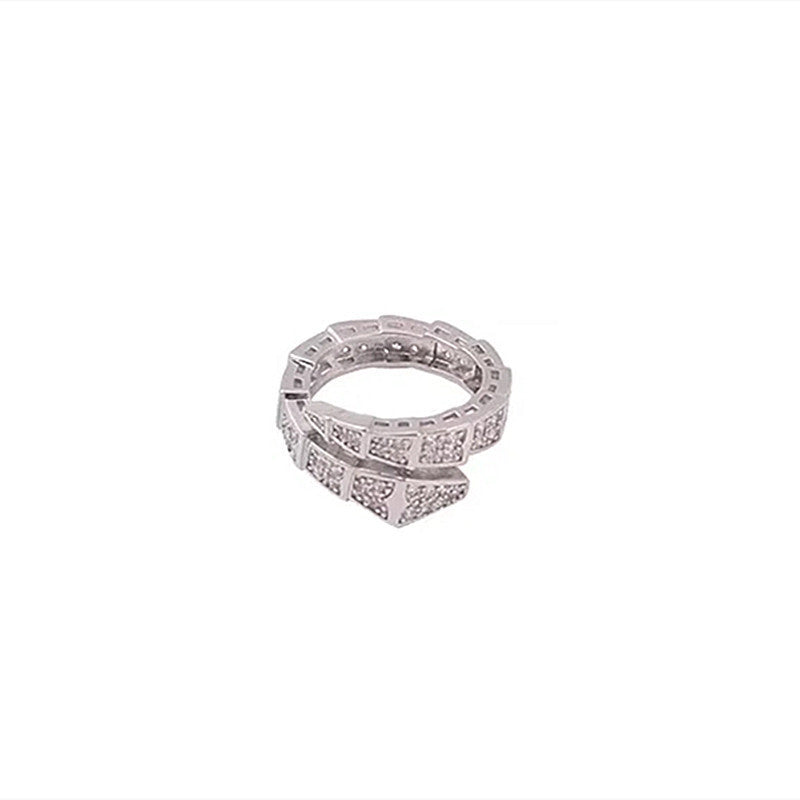 Wholesale light luxury snake bone ring