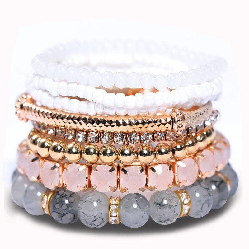 Wholesale multi-layer Bohemian  beads bracelet