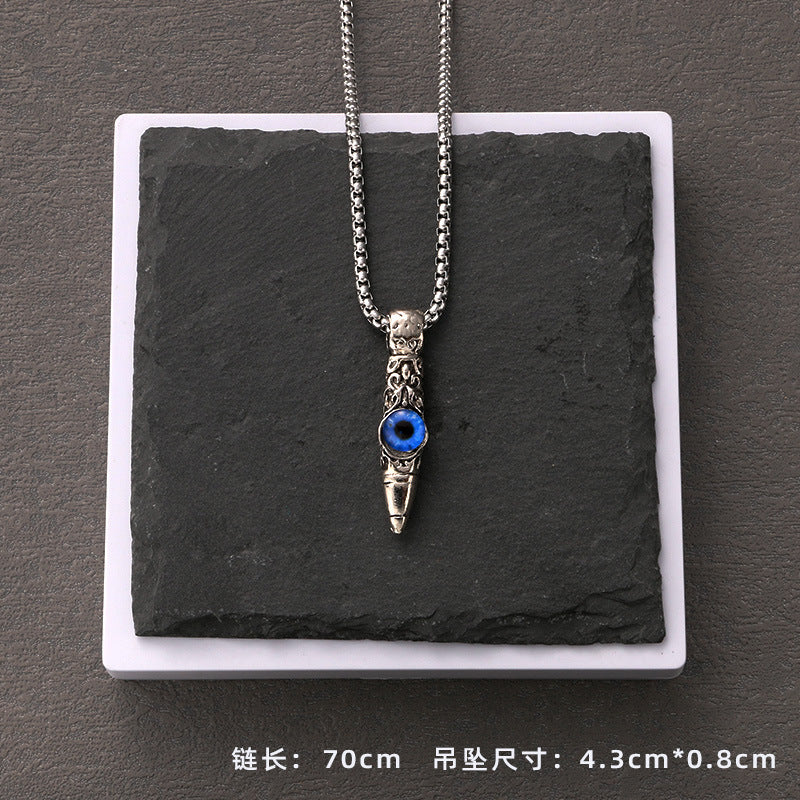 Wholesale Stainless steel Devil's Eye Pendant Necklace