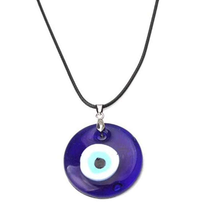 Wholesale Blue Devil Eye Glass Necklace Glass Pendant ACC-NE-Yunh004