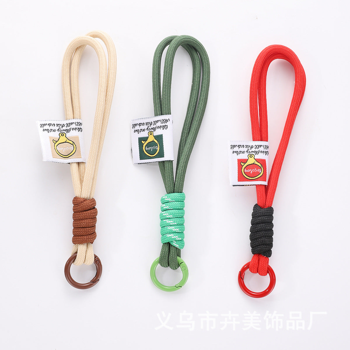 Wholesale Contrast color  wrist strap keychain