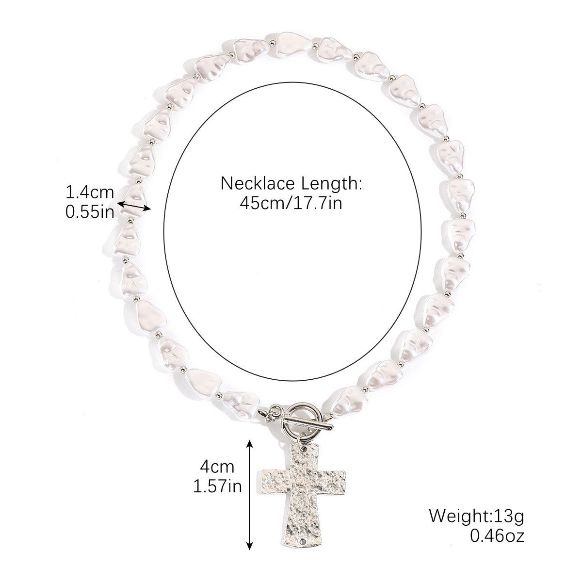 Wholesale  Bead Zircon Cross Pendant  Light Luxury Personalized Cross Necklace
