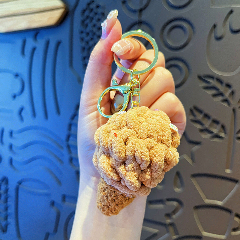 Wholesale Cartoon Cute Plush Colorful Ice Cream Keychains ACC-KC-HangLi013