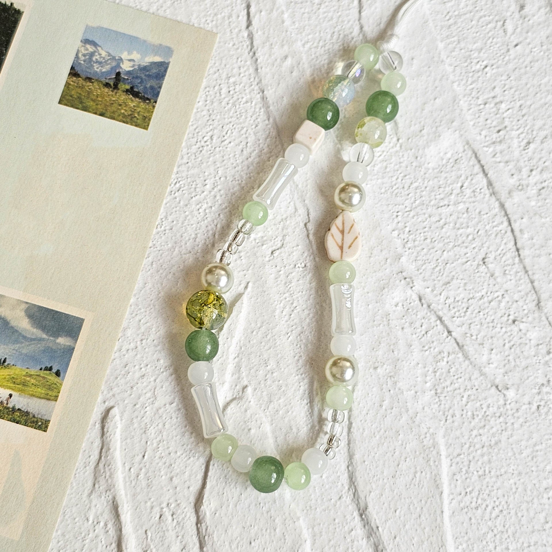 Wholesale Simple beaded lanyard keychain