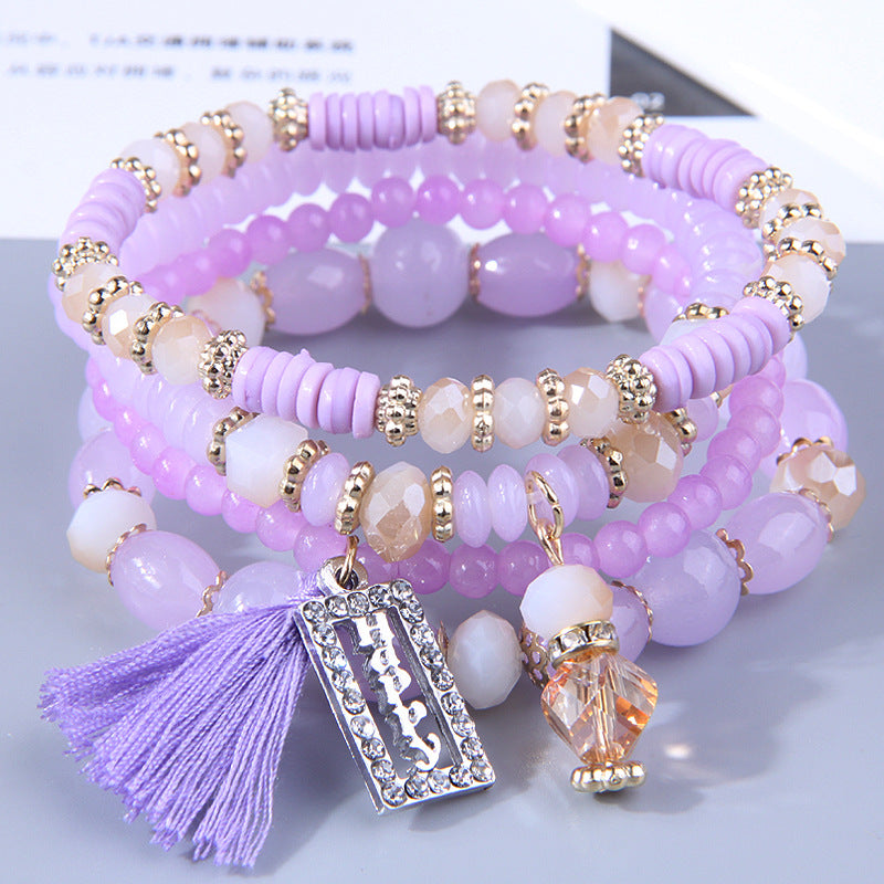 Wholesale Versatile Love Tassel Alloy Bracelet