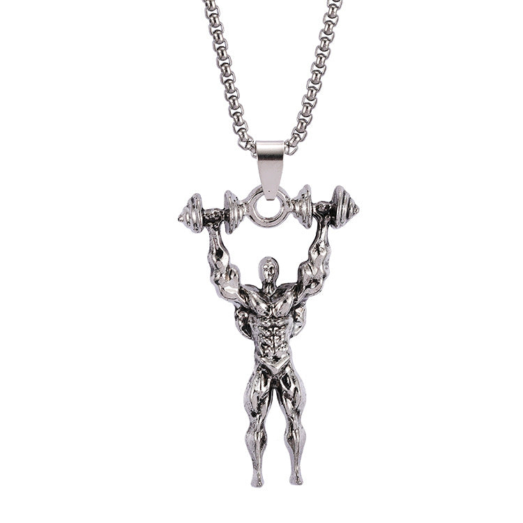 Wholesale Titanium Steel  Muscle Men's Long Sweater Chain