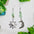 Wholesale sun and moon  colorful small stone pendant earrings