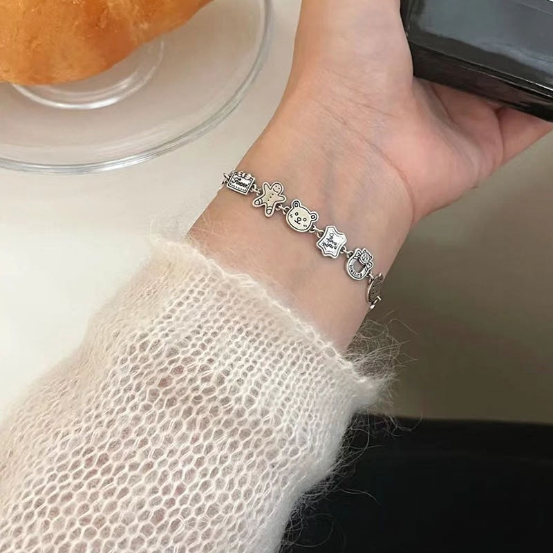 Wholesale  Arrival Gingerbread Man Bear Cartoon Character Bracelet