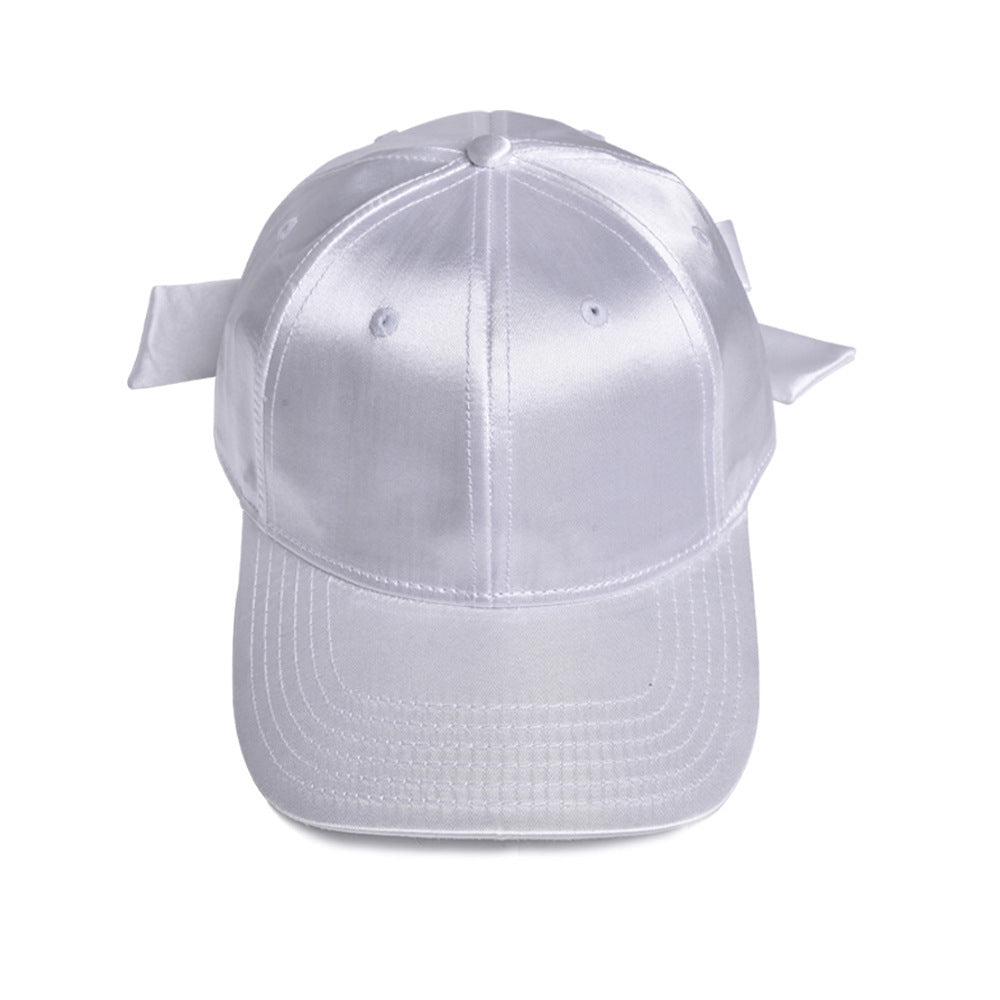 Wholesale Satin Shiny Ribbon Bow Hat Cap Baseball Cap ACC-HT-WenRan004