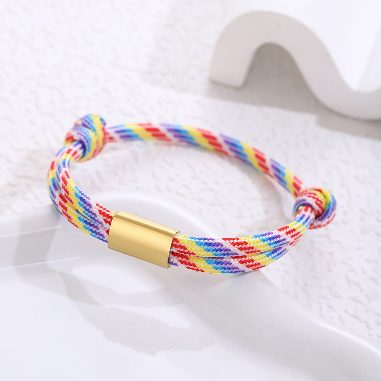 Bracelet en acier inoxydable à corde inoxydable à corde inoxydable