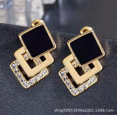 Wholesale Fairy Wind Style Square Earrings Fashion Accessory for Women