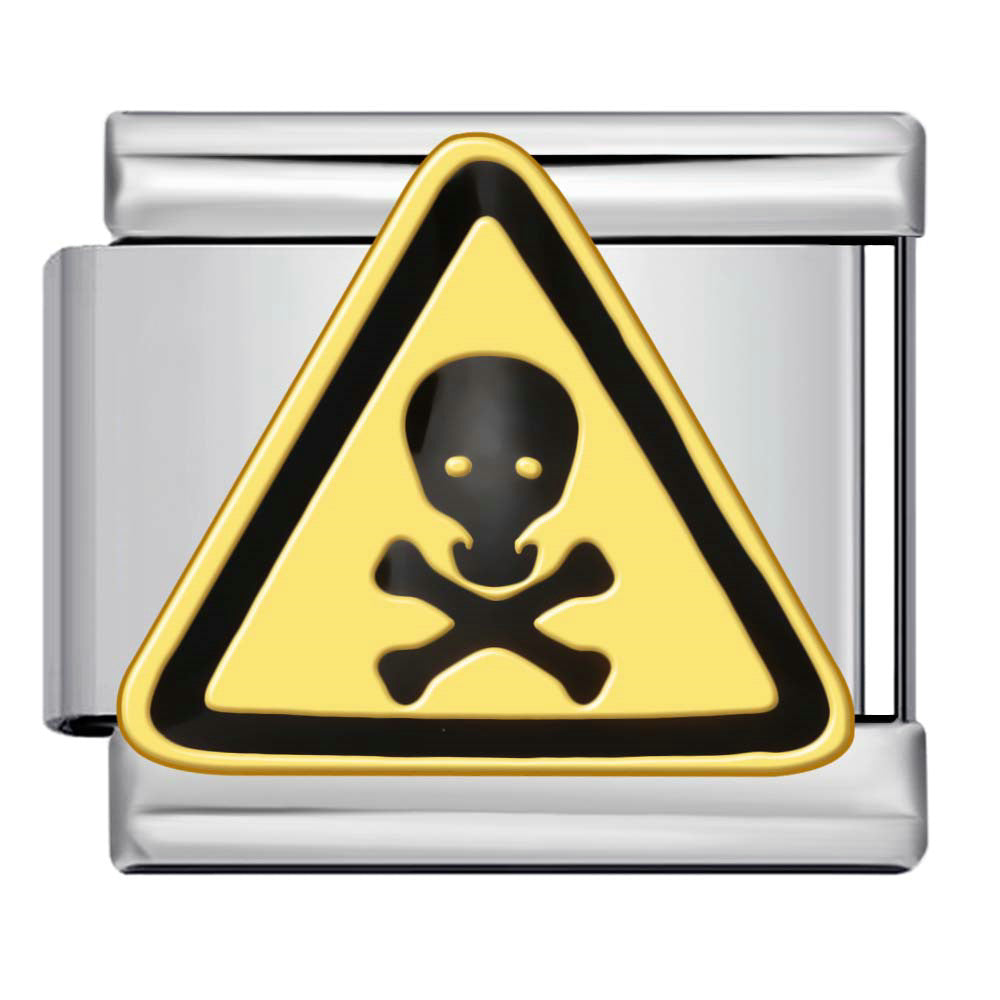 Wholesale 9mm Italian Charm Starter Bracelets DIY Prohibition Sign Stainless Steel Composable Bracelet