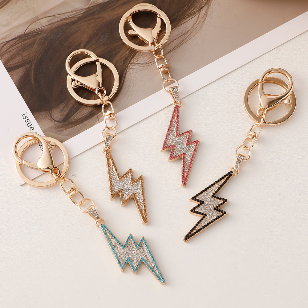 Wholesale Diamond Alloy Hip Hop Lightning Keychains ACC-KC-ChenHui009