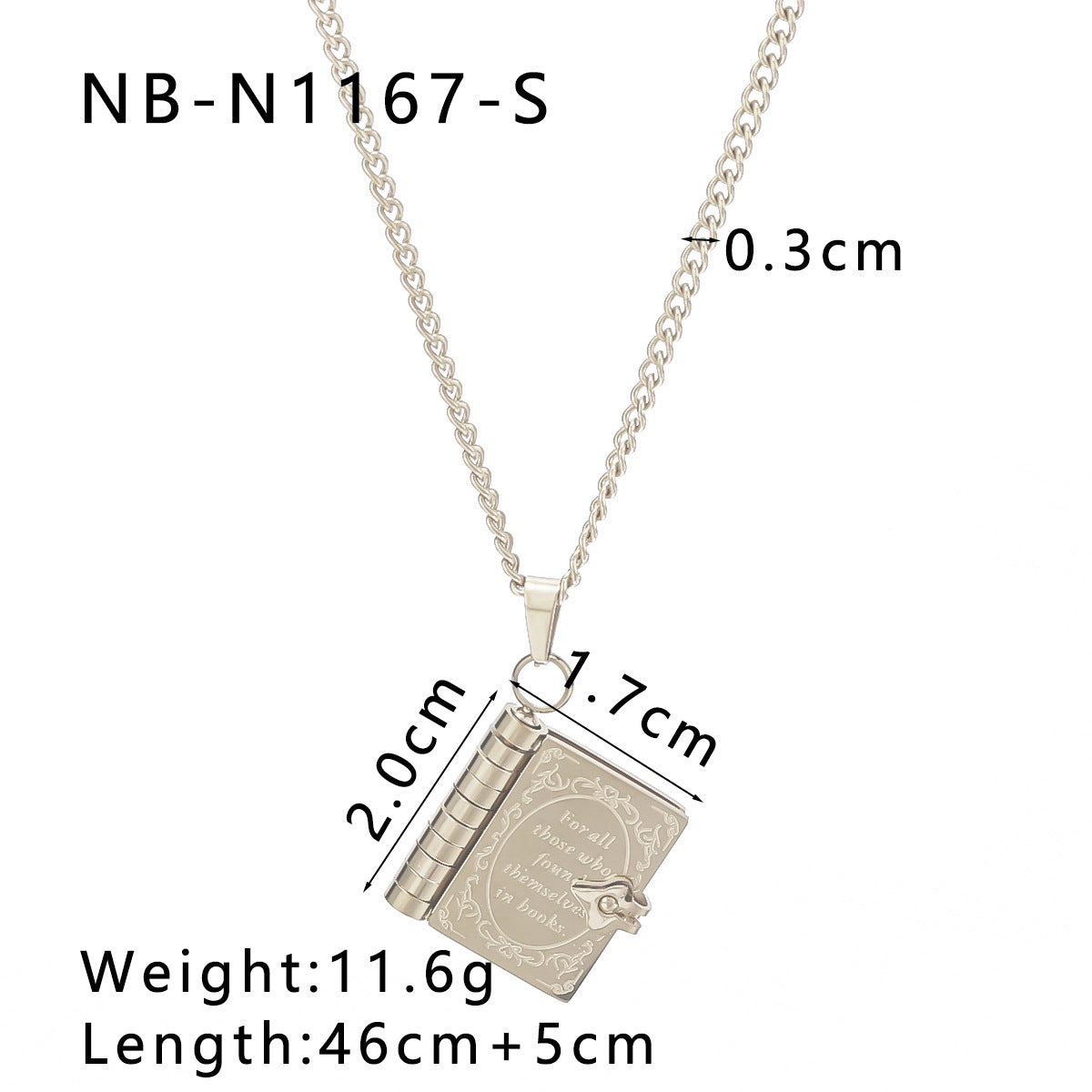 Wholesale color book titanium steel necklace love necklace