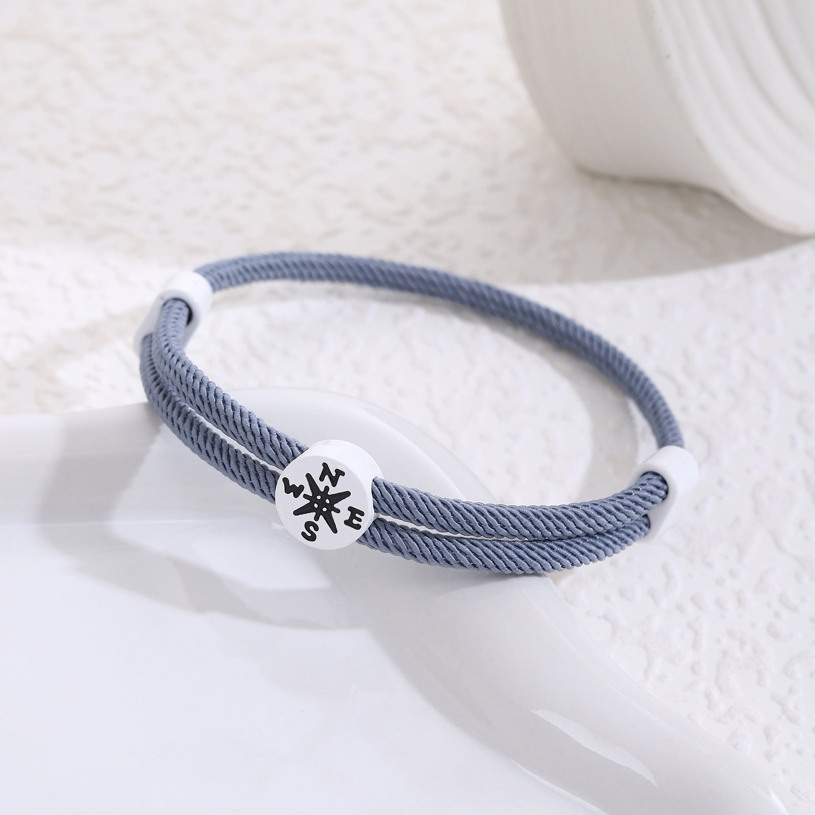 Großhandel Abschlusssaison Inspirierende Kompassgewebe Seilseilarmband