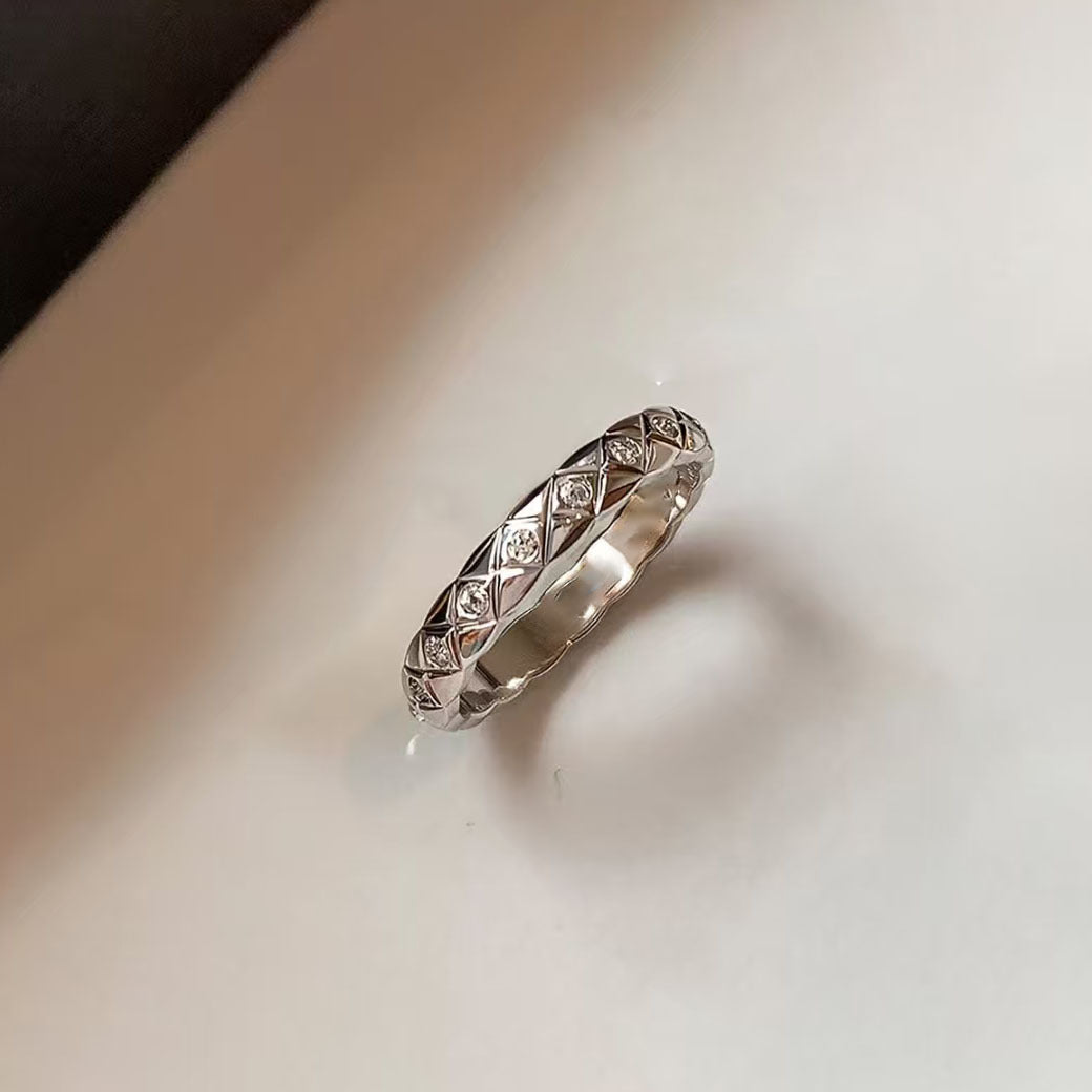 Wholesale Modern Rhombus Ring for Women,  Gold Plated Fashion Jewelry Accessory Gift