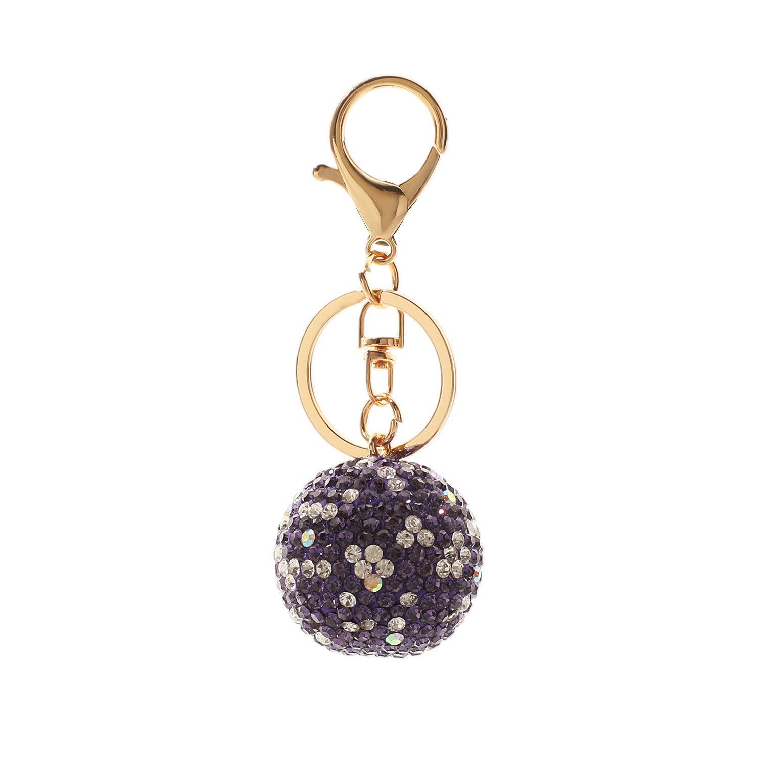 Wholesale Korean Style Crystal Ball Rhinestone Car Keychain Women Fashion Bag Charm Gift