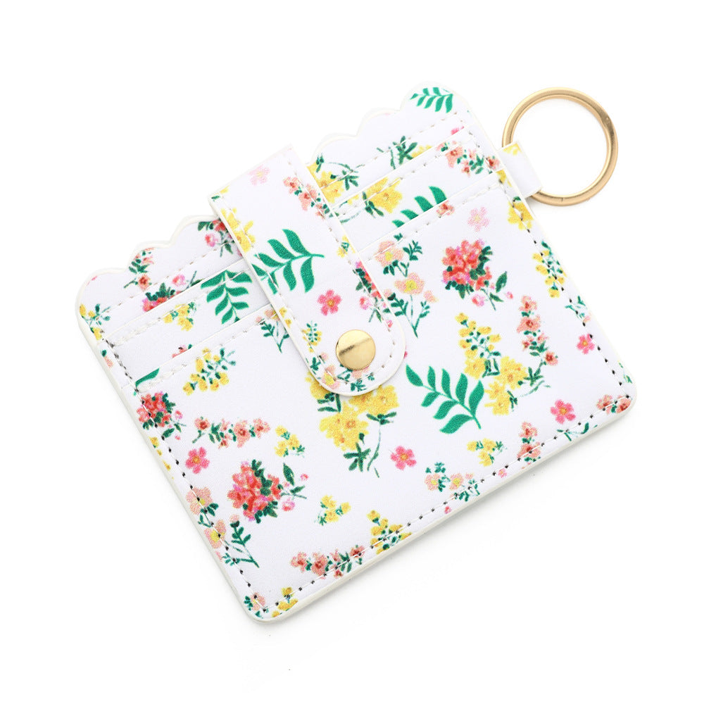 Wholesale Pu LeatherMultiple Card Slots Wristlet Keychain